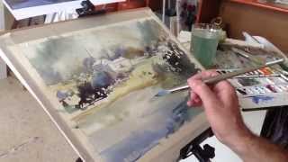 como pintar acuarela paso a paso Watercolor demo Watercolor tutorial [upl. by Daniele]