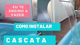 COMO INSTALAR CASCATA INOX NAJA EM PISCINA RECEITAS E DICAS DO TIO RONALDO [upl. by Halullat15]