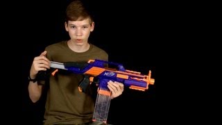 Nerf Elite Rapidstrike CS18 Review and Shooting [upl. by Colis817]