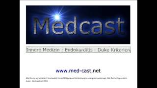 Medcast Innere Medizin  Endokarditis mit Duke Kriterien [upl. by Eisnil262]