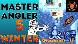 Stardew Valley Fishing Guide All Winter Fish Master Angler Part 5 [upl. by Yelyr]