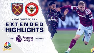 West Ham United v Brentford  PREMIER LEAGUE HIGHLIGHTS  12302022  NBC Sports [upl. by Tav]