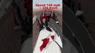 PEUGEOT 2008 A94 Crash Test  Car vs Bollard  BeamNGDrive shorts automobile cars beamngdrive [upl. by Kcaz]