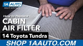 How to Replace Cabin Filter 1419 Toyota Tundra [upl. by Wadesworth409]