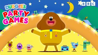 Lets play Dance along with Duggee 🪩  Play Duggees Party Games ⭐️  Hey Duggee Official [upl. by Curt]