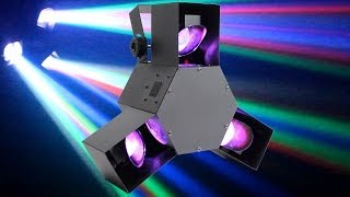 BeamZ Triple Flex LED Scanner Disco Light [upl. by Neelram959]