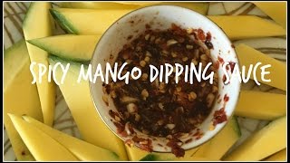 How to make JEOW PADAEK  SPICY MANGO DIPPING SAUCE  House of X Tia  laofood laos [upl. by Asel]