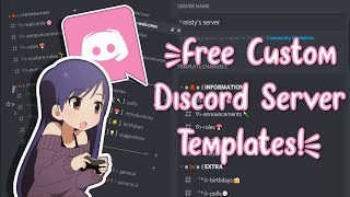 FREE Custom Discord Server Templates [upl. by Deirdra380]