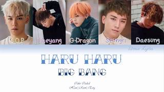 BIGBANG  HARU HARU Color Coded HanRomEng Lyrics  by Eirene Lyrics [upl. by Llij]