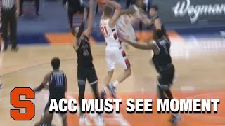 Syracuses Marek Dolezaj Makes The Fancy Feed To Alan Griffin  ACC Must See Moment [upl. by Arivle]