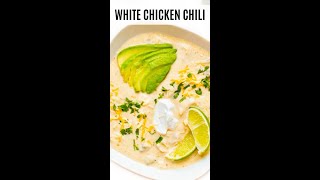 White Bean Chicken Chili  A Fall CLASSIC [upl. by Inaniel106]