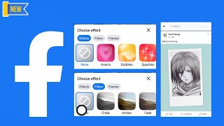 How to add effects to Facebook photos post with New Updated feature [upl. by Tim]