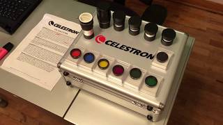 Celestron 125 inch filter and eyepiece kit familiarization [upl. by Erastatus]