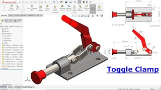 SolidWorks Tutorial Toggle Clamp [upl. by Albright]