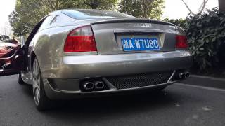 Insane Maserati Exhaust Sound  Loud  Gransport with cat bypass and stock mufflers [upl. by Ma]