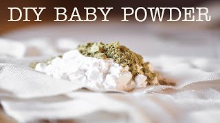 Make Your Own BABY POWDER PUFF  Organic Ingredients  CHEAP amp EASY [upl. by Spielman245]