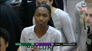 Baylor vs TCU Volleyball Highlights [upl. by Nordine]