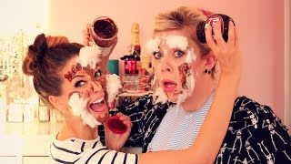 The Household Makeup Challenge with Louise  Zoella [upl. by Stacie773]