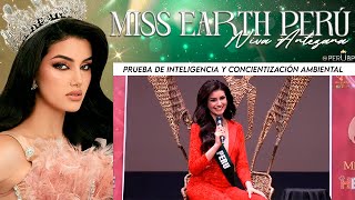 MISS EARTH PERÚ NIVA ANTEZANA  PRUEBA DE INTELINGENCIA Y CONCIENTIZACIÓN AMBIENTAL MISS EARTH 2024 [upl. by Stegman726]