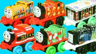 NEW 24 THOMAS AND FRIENDS MINIS CHRISTMAS THOMAS SANTA WINTER SNOW TRAINS [upl. by Coady]