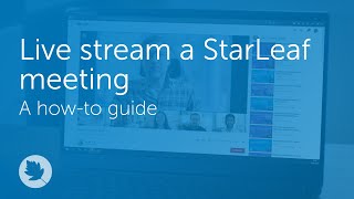 Live stream a StarLeaf meeting  Howto [upl. by Oderf]