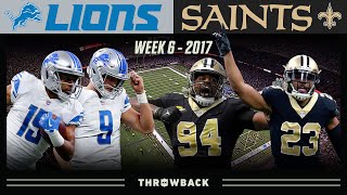 The CraziestWeirdest Almost Comeback Lions vs Saints 2017 Week 6 [upl. by Annal789]