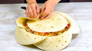 Arrange 7 Tortillas In The Pan Like THIS amp Wait 40 Minutes – WOW [upl. by Fini]