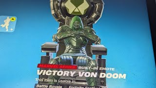 WHAT IDK how the victory von Doom emote is built into the Chapter 5 Season 4 Doom Skin [upl. by Uta]