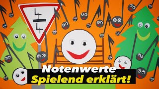 Spielend Notenwerte lernen  für Kinder leicht erklärt  Musik für Kids  Online Musikunterricht [upl. by Vivica803]