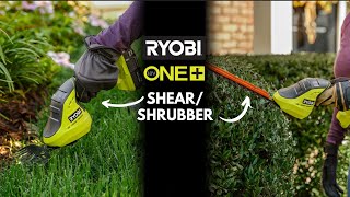 RYOBI 18V ONE 2In1 ShearShrubber [upl. by Ymmaj]