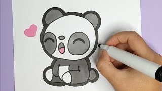 Kawaii Baby Panda Malen  Kawaii Bilder [upl. by Nodle]