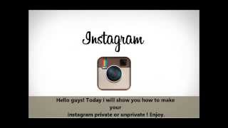 How To Make Your Instagram UnPrivate or Private [upl. by Ado17]