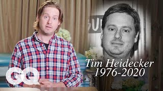 Tim Heidecker Eulogizes Himself  In Memoriam 19762020  GQ [upl. by Nwaf]