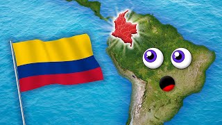 Colombia  Geography amp Departments  Countries of the World [upl. by Lib]