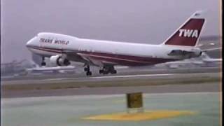 TWA 747100 727200 amp L1011 Landing at LAX [upl. by Lief71]