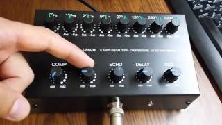 UR6QW 8 band Equalizer Compressor with Echo effect EQ V4 [upl. by Nassi605]