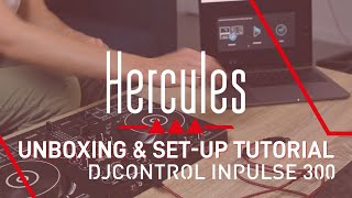 DJControl Inpulse 300  Unboxing amp Set Up Tutorial  Hercules [upl. by Eiznil]