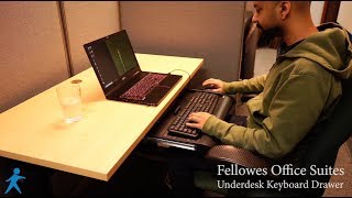 Fellowes Office Suites Underdesk Keyboard Drawer Review [upl. by Bunni]