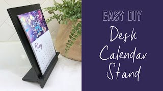 Very Easy Desk Calendar Stand Only One Tool Needed [upl. by Albric770]