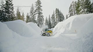 Mammoth Mountain gets second deepest snowfall in 10 years [upl. by Nigen]