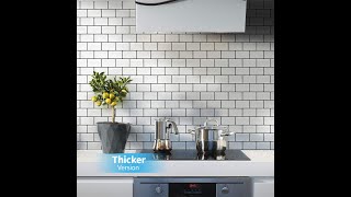 Art3d Peel and Stick Backsplash Subway Tiles Thicker Version [upl. by Anele697]