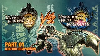 MHTri vs MH3U graphic comparison Part 1 [upl. by Colton]