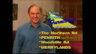 John Cootes Furniture Warehouse ad 1997 [upl. by Golding959]