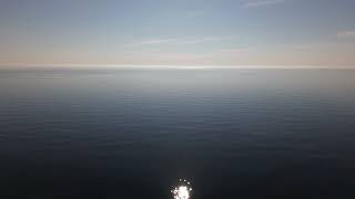 4K Relaxing morning sunrise sea drone video [upl. by Teerpnam]