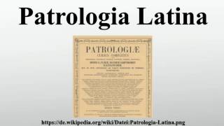 Patrologia Latina [upl. by Welcome]