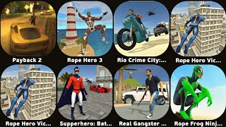 Payback 2Rope Hero 3Rio Crime City Mafia GangsterGangster MafiaRope Hero Vice Town [upl. by Pouncey]