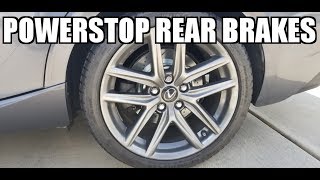 2014 Lexus IS350 Powerstop Rear Brake Kit Install [upl. by Allemac]