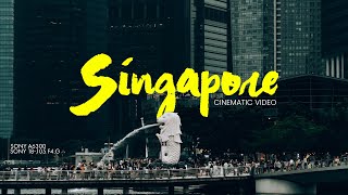 SINGAPORE 2024  Cinematic Video  Sony a6300  Sony f4 18105mm [upl. by Enaamuj]