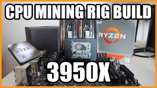 CPU MINING Rig Build  3950x [upl. by Asserat]