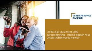 Intrapreneurship  Future Week 2022  Versicherungskammer Bayern [upl. by Akcirderf]